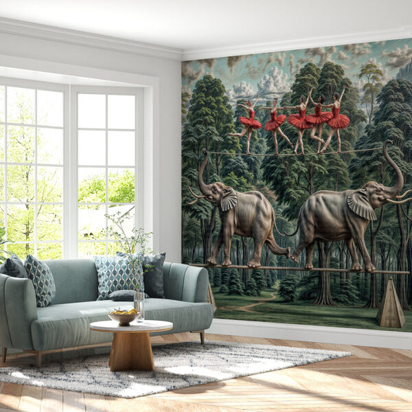 Filler ve balerinler poster duvar kağıdı